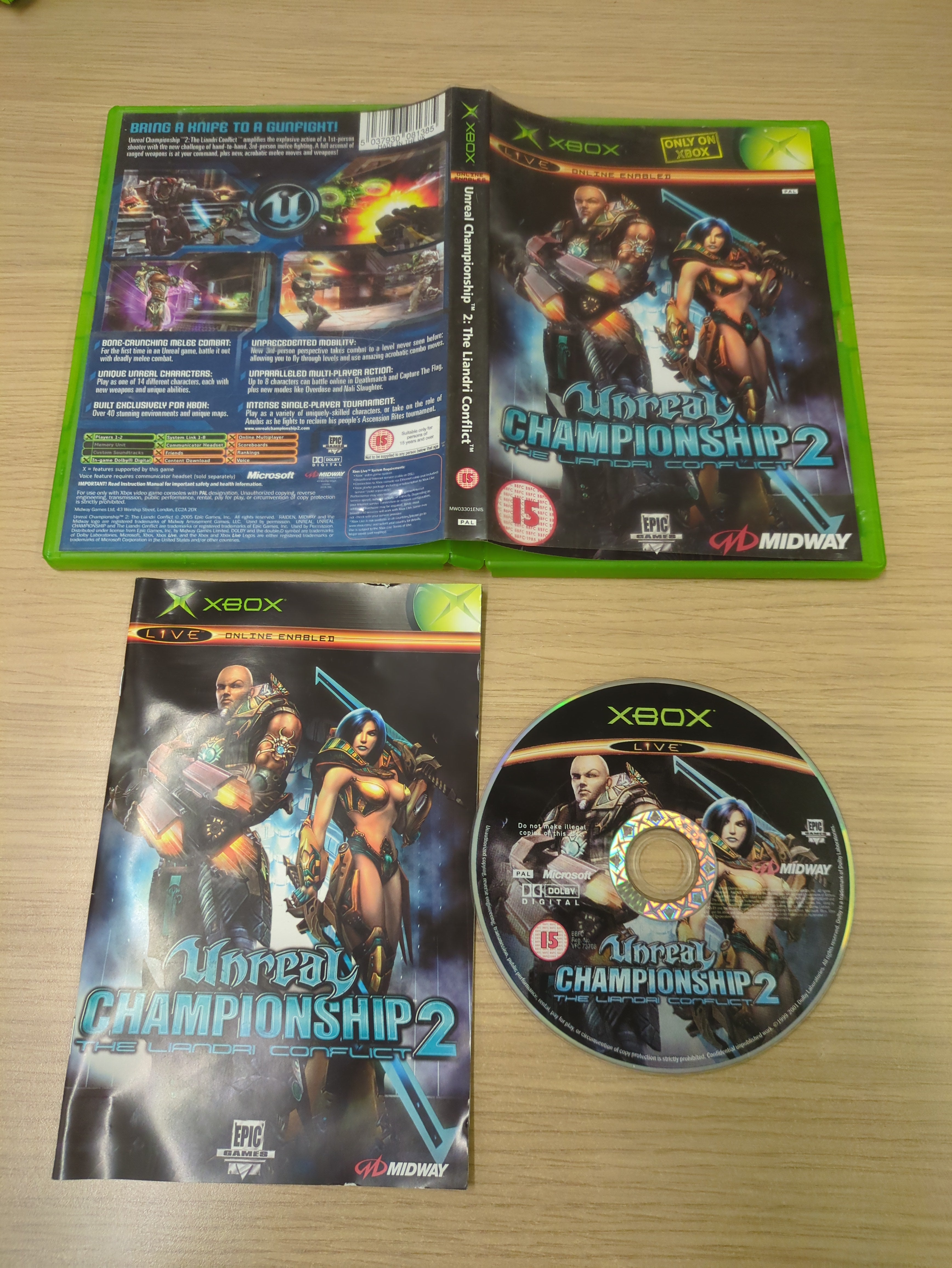 Unreal Championship 2: The Liandri Conflict original Xbox game Unreal Championship 2: The Liandri Conflict original Xbox game